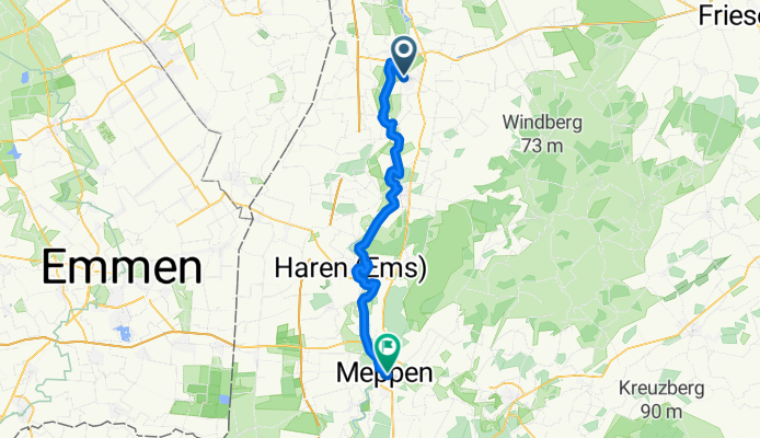 Von Dörpen bis Meppen (Ems)