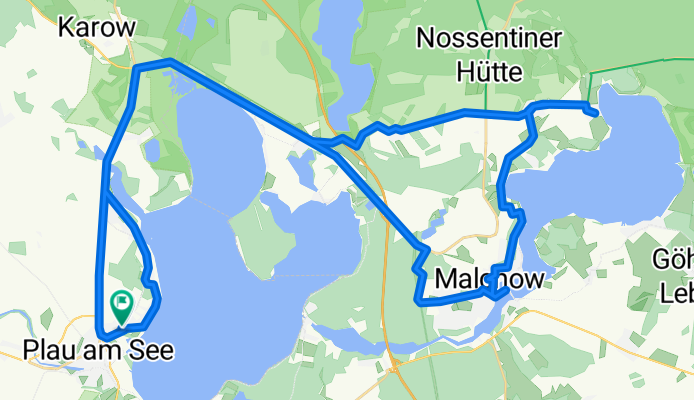 Route nach Quetziner Straße 72A