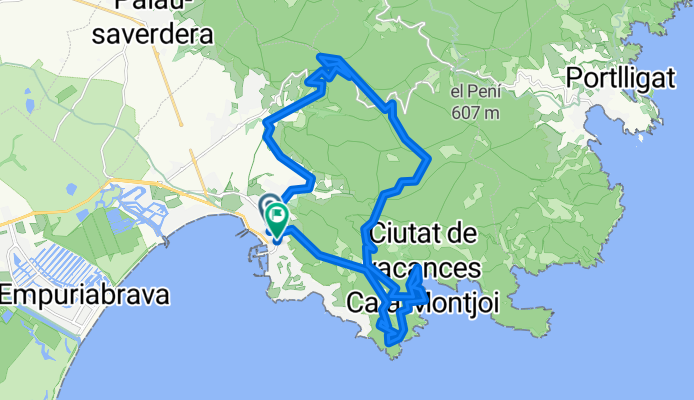 17 Roses Mas-Oliva Serrat-de-Can-Berta Bombo Maleses Pedres-Negres Pla-de-Les-Gates Fràgam Puig-del-Gall Montjoi Lledó Falconera