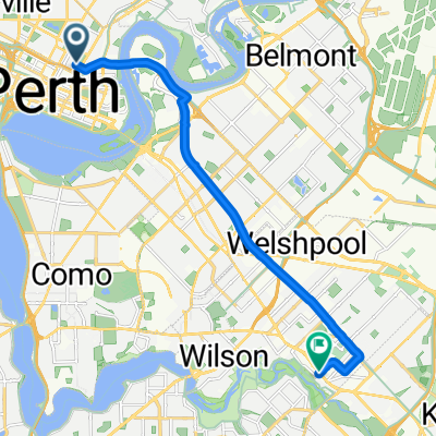 From Perth CBD to Cannington