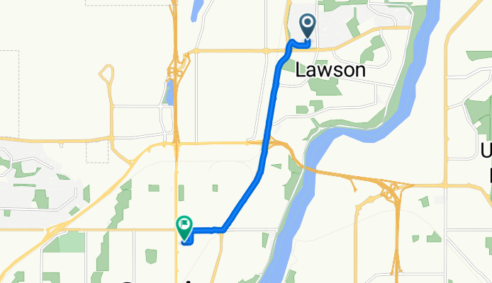 Thain Cres, Saskatoon to Idylwyld Dr N, Saskatoon