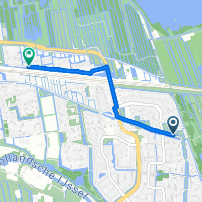 Watergangpolderplein, Gouda naar Citroenvlinderstraat, Gouda