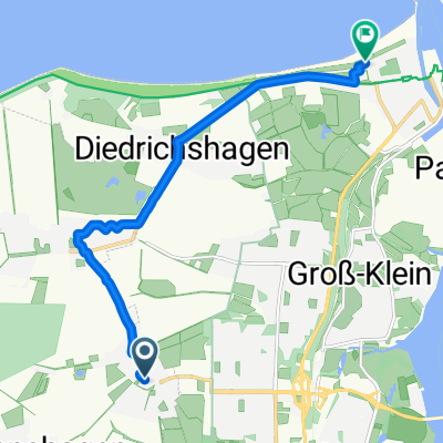 Teichweg, Elmenhorst/Lichtenhagen nach Warnemünde, Rostock