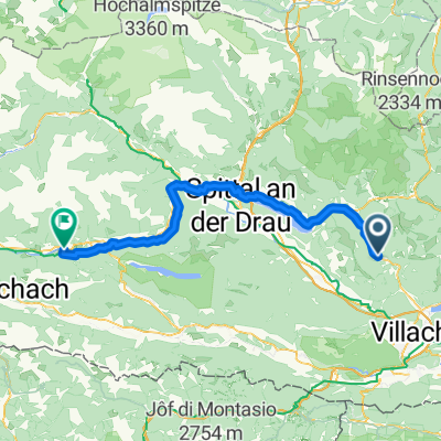 Millstätterstraße, Afritz am See nach Berg, Berg im Drautal