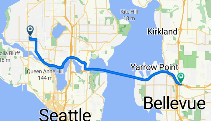 NW 64th St, Seattle to 116th Ave NE, Bellevue
