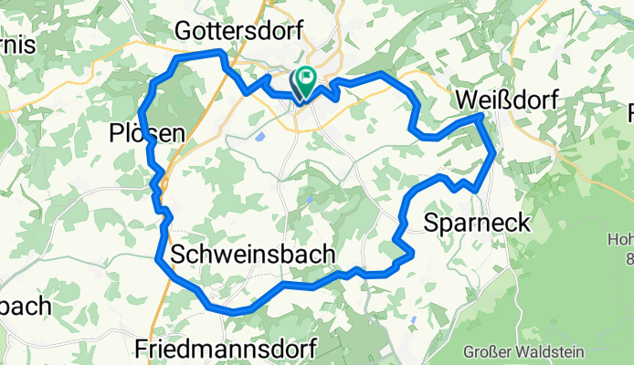 26km um Münchberg herum