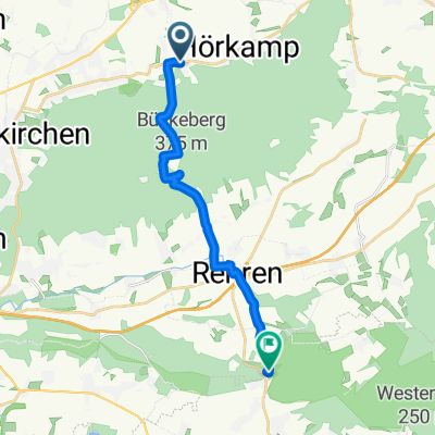 52.291, 9.211 nach 52.202, Roden