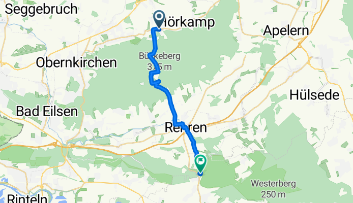 52.291, 9.211 nach 52.202, Roden