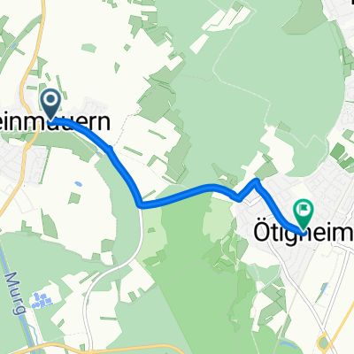 Optional von Steinmauern nach Ötigheim zur S-Bahn