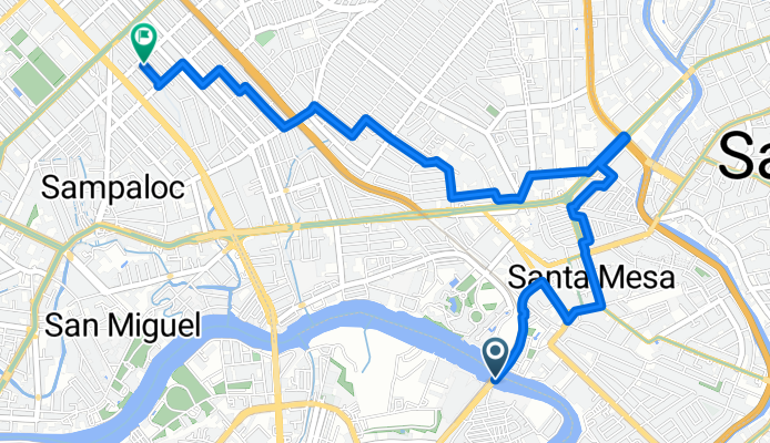 Paco-Santa Mesa Road, Manila to España Boulevard, Manila