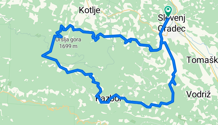 Okoli Urslje Gore -Spotur