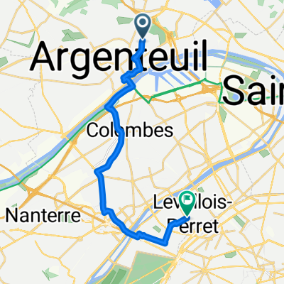 Rue de la République, Argenteuil à Rue Gabriel Péri, Levallois-Perret