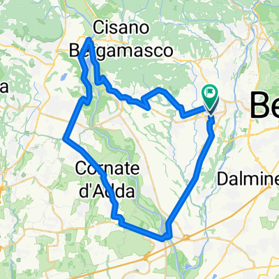 Giro in bici verso Salita di Villa d'Adda
