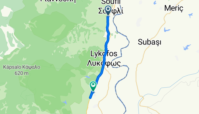 Βασιλέως Γεωργίου to Οδός Χωρίς Ονομασία