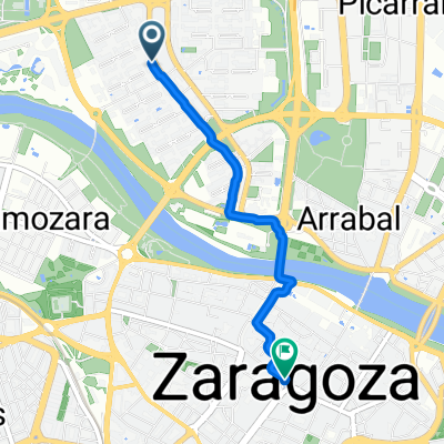 Calle de Gertrudis Gómez Avellaneda, Zaragoza a Paseo de la Independencia, Zaragoza