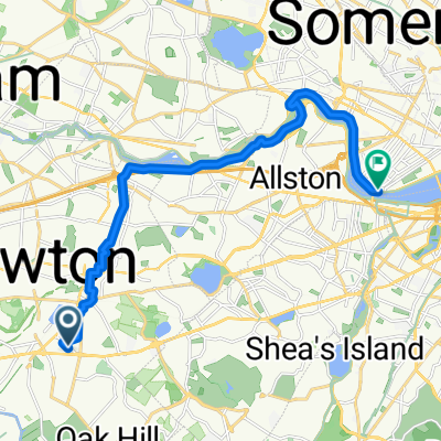 Clark St, Newton to Memorial Dr, Cambridge