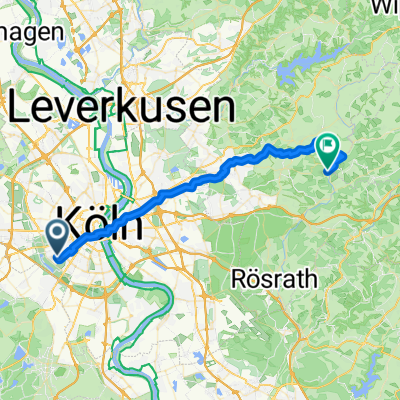 Route zu Radweg Alte Bahntrasse Nach Lindlar