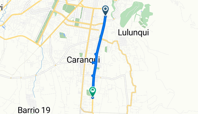 Ruta desde Río Puyango 2-05 y
