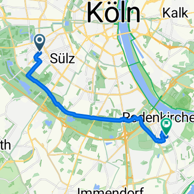 Gleueler Straße, Köln nach Rotdornstraße, Köln