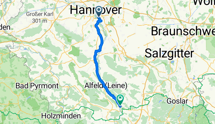 Fiedelerstraße, Hannover nach K 642, Einbeck