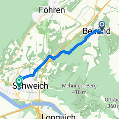 Moselstraße, Bekond nach Im Ermesgraben, Schweich