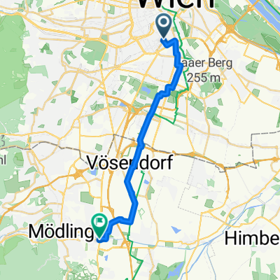 48.188, 16.364 nach 48.081, 16.312
