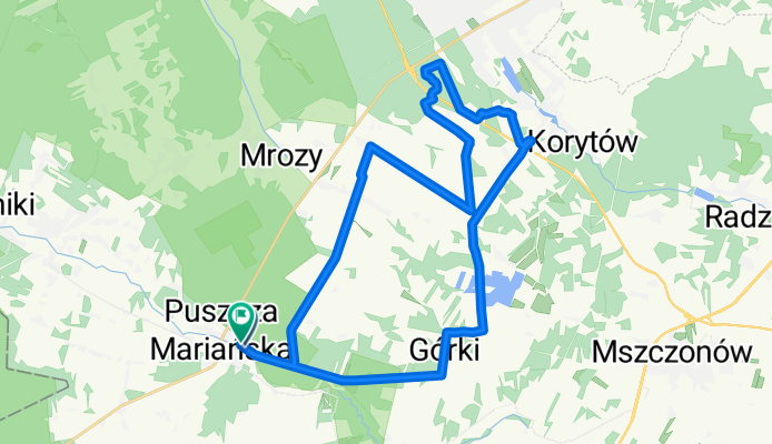 Króla J Sobieskiego, Puszcza Mariańska do Króla J Sobieskiego, Puszcza Mariańska