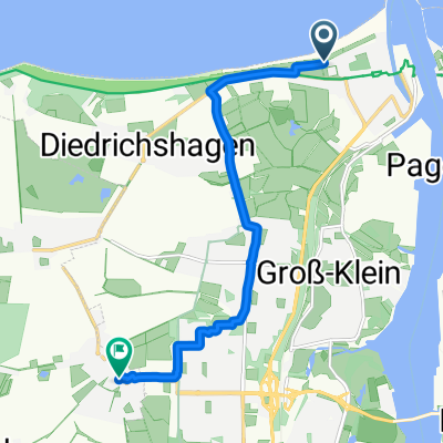 Seepromenade, Rostock nach Teichweg, Elmenhorst/Lichtenhagen