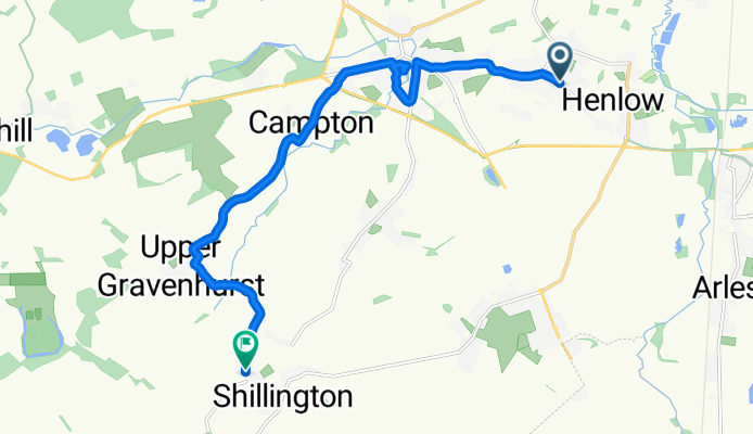 Broad Street, Shefford to Greenfields, Hitchin