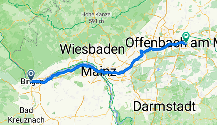 Bingen am Rhein - Offenbach am Main