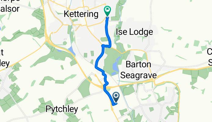 Pytchley, Kettering to Windmill Avenue, Kettering