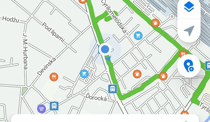 Photo 1 of the Bikemap route "Cyrilomet贸dska do SNP" Photo 1 of the Bikemap route "Cyrilomet贸dska do SNP"