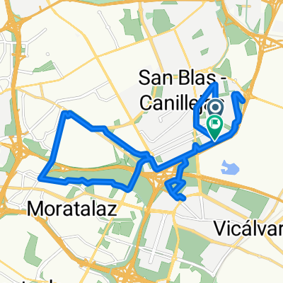 Casa-Moratalaz-La Elipa-Alsacia-Vical-Vuelta Wanda-Casa