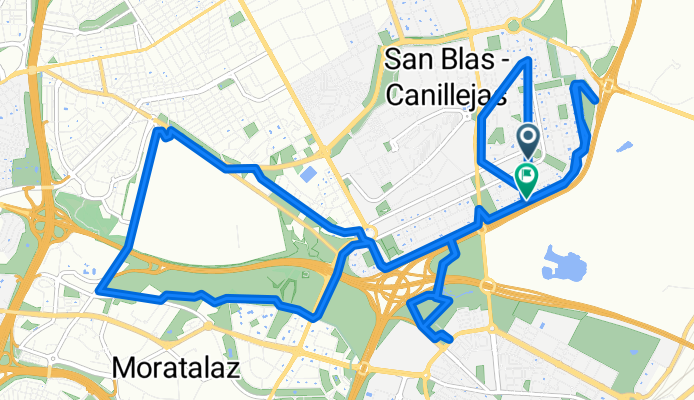 Casa-Moratalaz-La Elipa-Alsacia-Vical-Vuelta Wanda-Casa