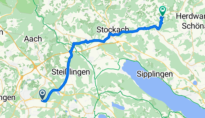 Alusingen-Weg, Singen (Hohentwiel) nach Am Josenberg, Hohenfels