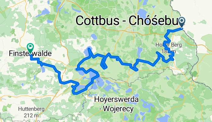 Lower Lusatia Mining Route - Forst to Finsterwalde