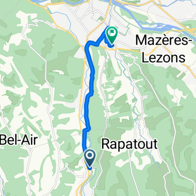 Route de Pau, Gan à Avenue de la République, Gelos
