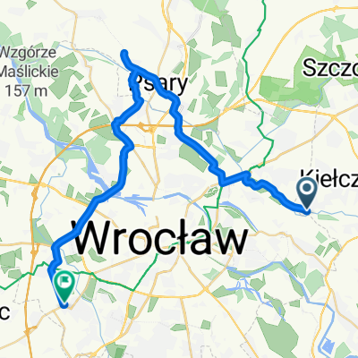 От Dworska 26, Wilczyce до Wiejska 37, Wrocław