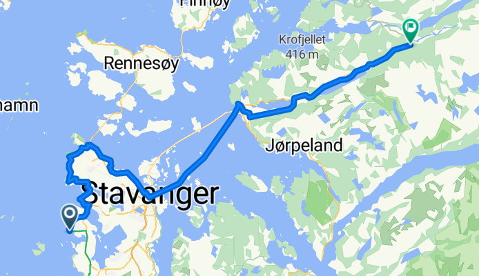 Tananger - Hjelmelandsvågen