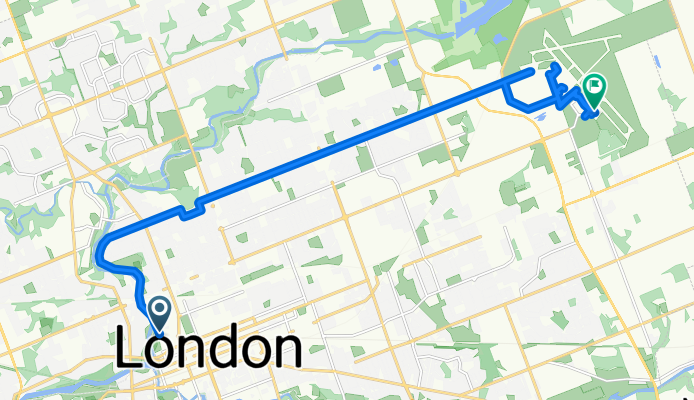 Kent St, London to Seabrook Way, London