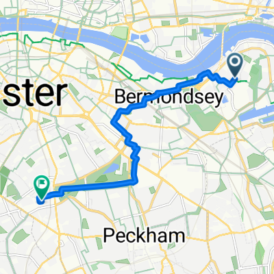 Route in London