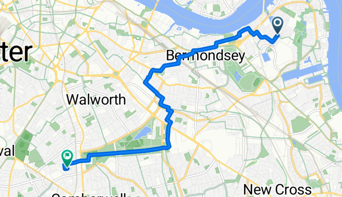 Route in London