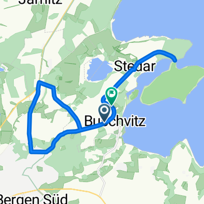 Rugardstraße, Buschvitz nach Am Bodden, Buschvitz