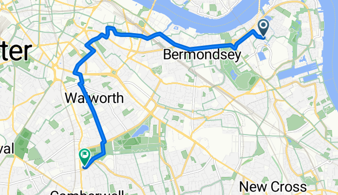 Route in London