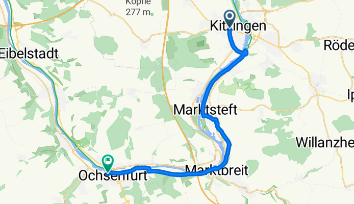 Hindenburgring Nord nach Hauptstraße