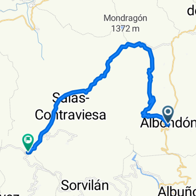 Route to Puerto de Haza del Lino