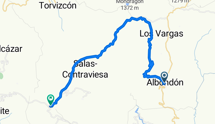 Route to Puerto de Haza del Lino