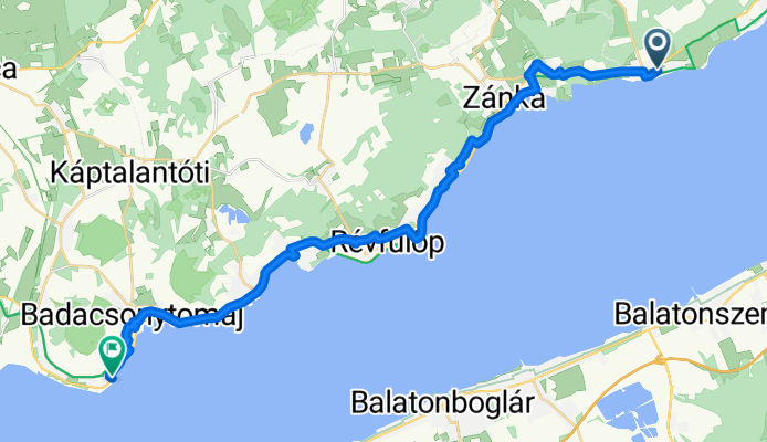 Kossuth Lajos utca 62., Balatonakali to 71-es főút, Badacsonytomaj