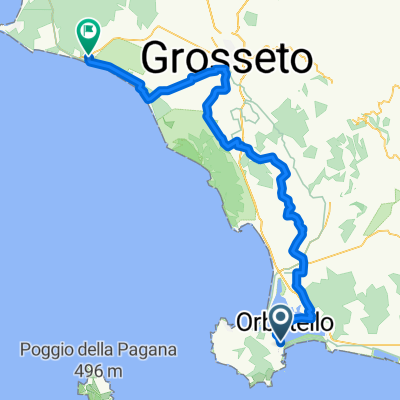 Route nach Castiglione della Pescaia