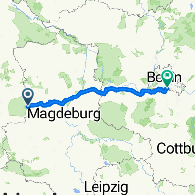 Route nach Berlin